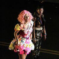 Nicki Minaj and Willow Smith on the set for the music video of 'Fireball' | Picture 117990